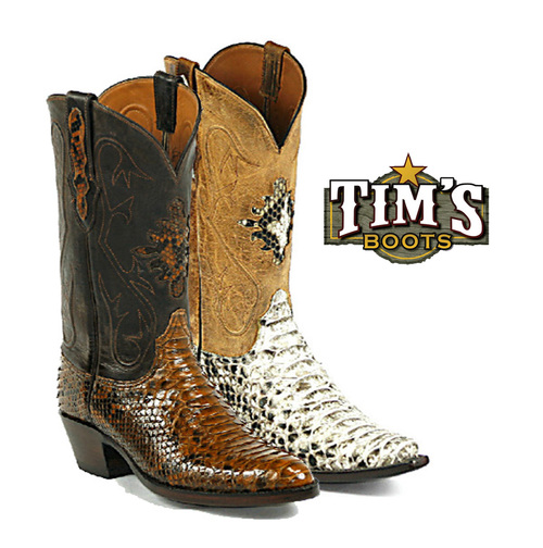 cowboy boots rattlesnake skin